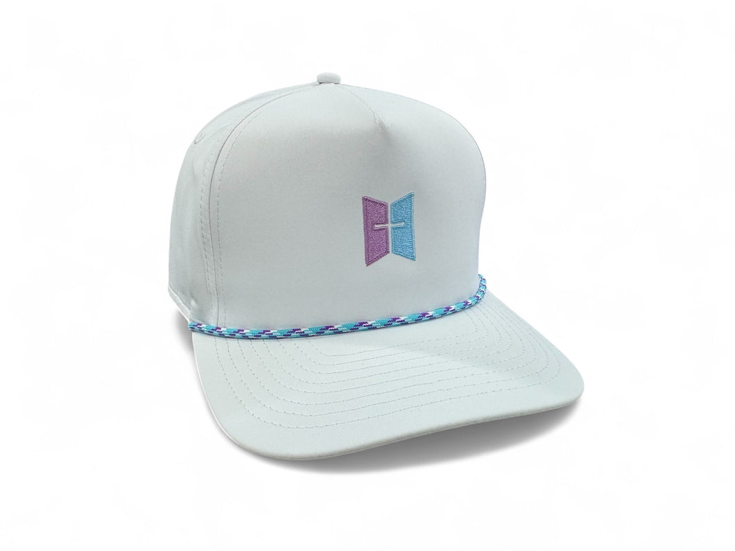 Adult Rope Hat - PURPLE/BLUE