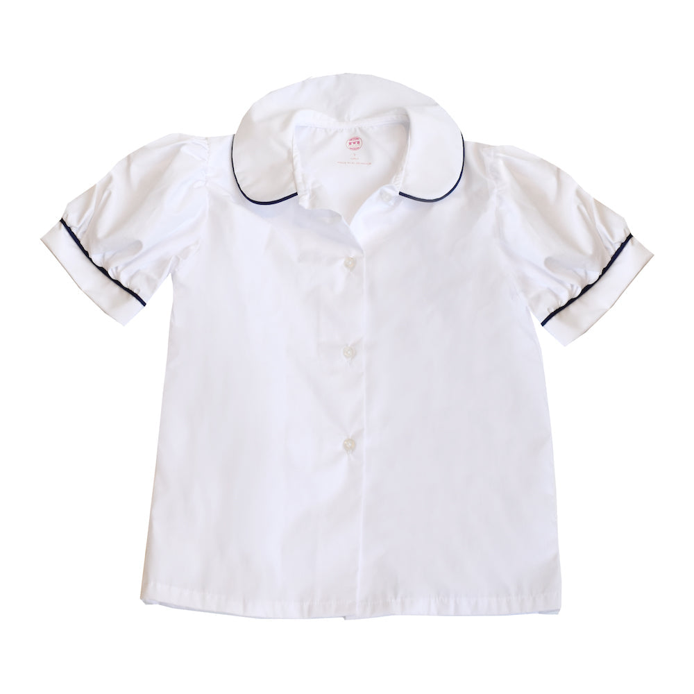 Girls Peter Pan - NAVY PIPING