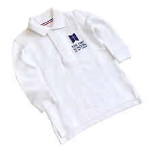 Load image into Gallery viewer, Boys’ White Long-sleeve Uniform Polo w/ School Logo
