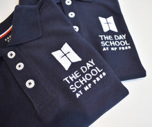 Load image into Gallery viewer, Boys’ Navy Short-sleeve Uniform Polo w/ School Logo
